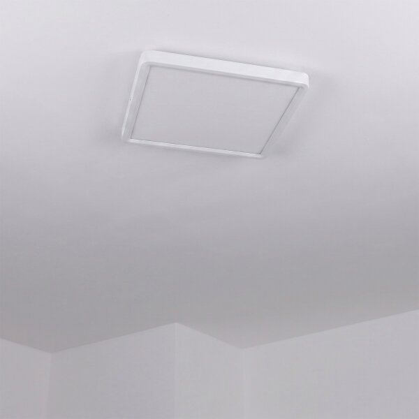 Brilagi - Plafonieră LED reglabilă ESTELA SQUARE, 36 W, 230 V, 31 x 31 cm, alb + telecomandă