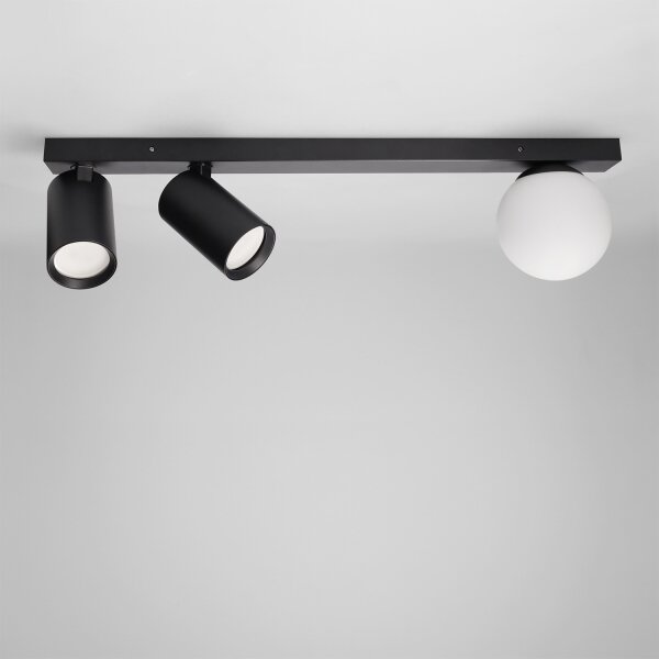 Brilagi - Corp de iluminat cu spoturi SELE BALL 2xGU10/30W/230V + 1xG9/10W negru