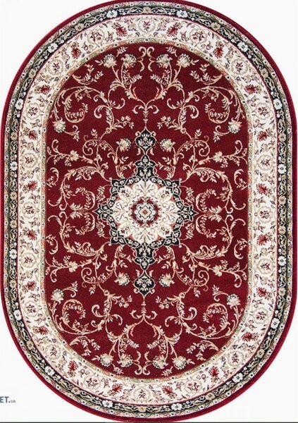 Covor Clasic Sufragerie, Model Lotos 523 210, Oval 100x100