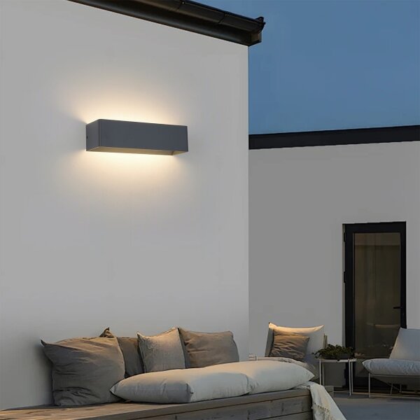 Brilagi - Aplică de exterior DONNANI LED, 12W, 230V, 30 cm, antracit, IP44