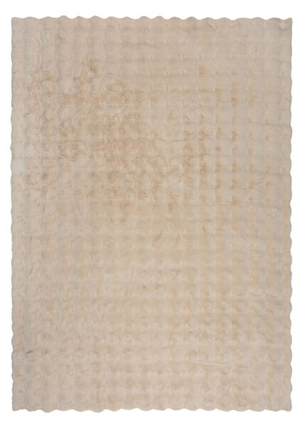 Blană crem sintetică 80x150 cm Waffle Faux Fur – Flair Rugs