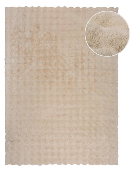 Blană crem sintetică 80x150 cm Waffle Faux Fur – Flair Rugs