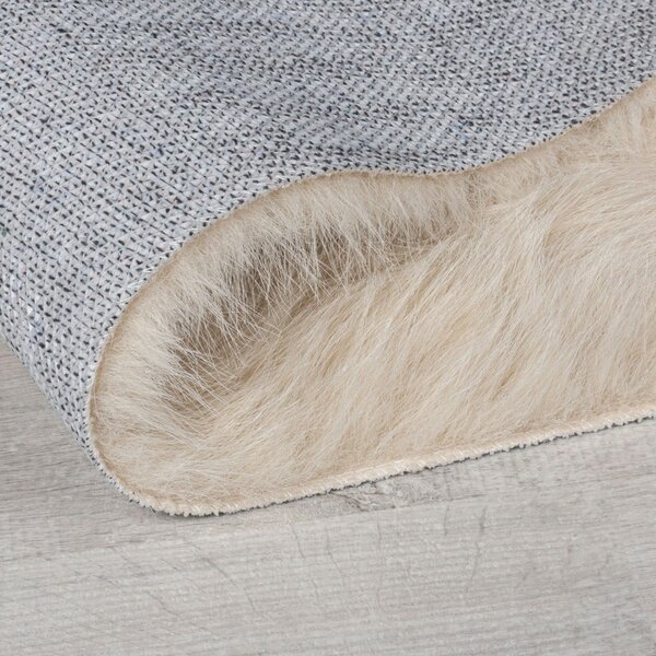 Blană crem sintetică 80x150 cm Waffle Faux Fur – Flair Rugs