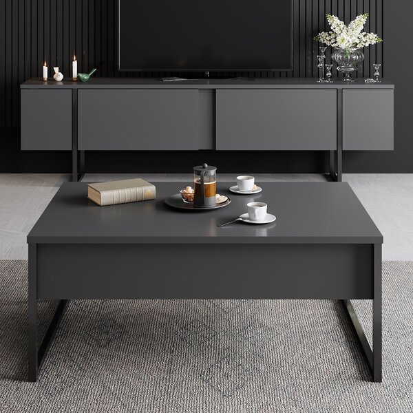 Măsuță de cafea Luna 1 (negru). 1062896
