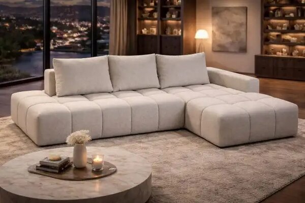 Coltar extensibil modern Boucle Alda
