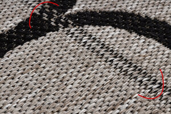 Covor sisal Floorlux 20608 marocani trellis argintiu si negru - SECUNDAR-COTATI PRODUSUL