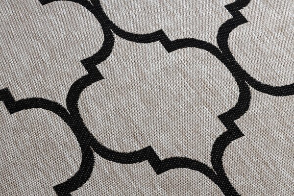 Covor sisal Floorlux 20608 marocani trellis argintiu si negru - SECUNDAR-COTATI PRODUSUL