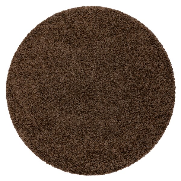 Covor SOFFI cerc shaggy 5cm maro - SECUNDAR-COTATI PRODUSUL