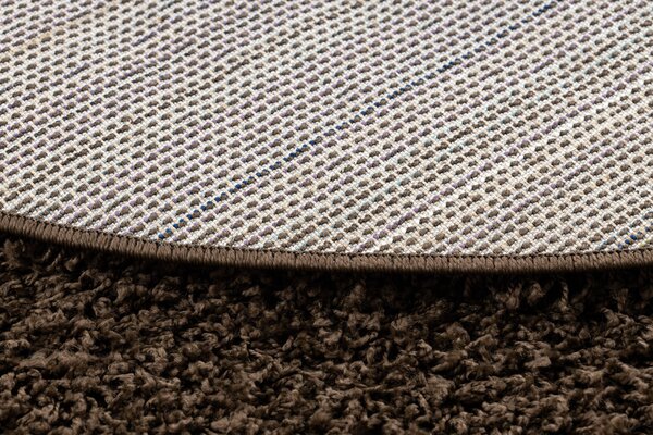 Covor SOFFI cerc shaggy 5cm maro - SECUNDAR-COTATI PRODUSUL
