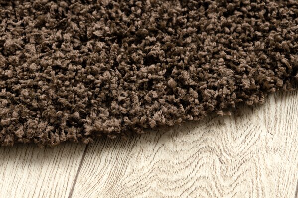 Covor SOFFI cerc shaggy 5cm maro - SECUNDAR-COTATI PRODUSUL