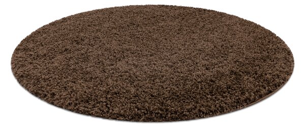 Covor SOFFI cerc shaggy 5cm maro - SECUNDAR-COTATI PRODUSUL