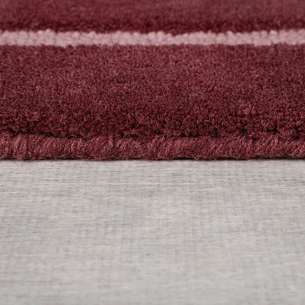 Covor burgundy țesut manual din lână 150x240 cm Split Ombre Shaped – Flair Rugs