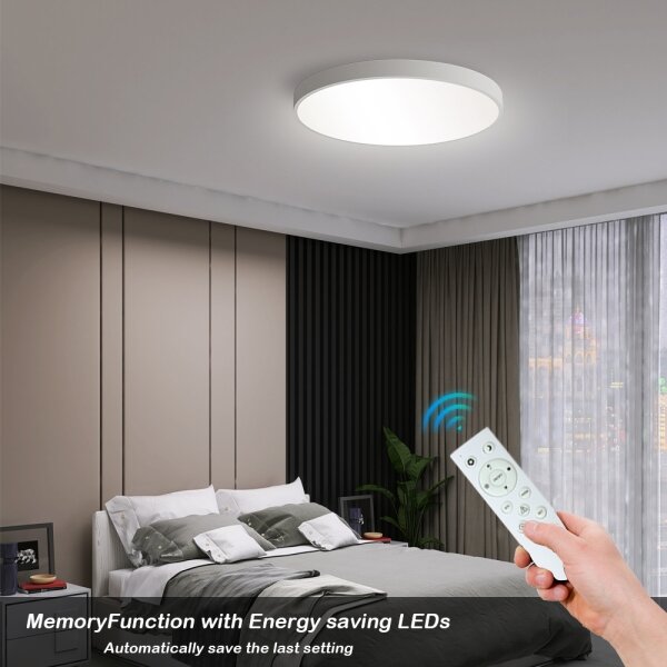 Plafonieră LED dimabilă BRILAGI POOL SMART LED/60W/230V 3000-6000K 50 cm + telecomandă
