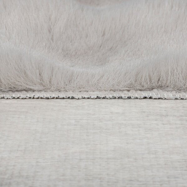 Blană gri deschis sintetică 180x290 cm Waffle Faux Fur – Flair Rugs