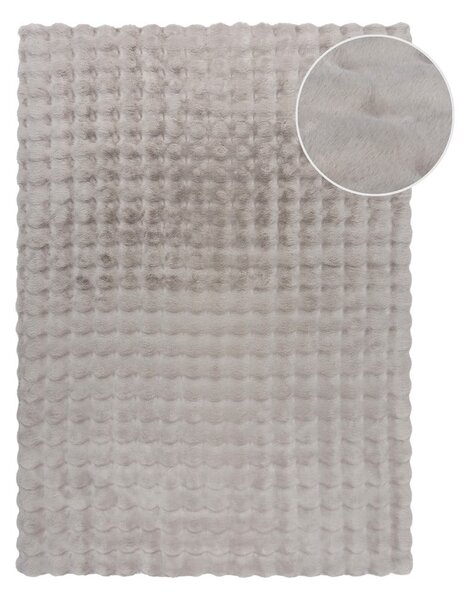 Blană gri deschis sintetică 180x290 cm Waffle Faux Fur – Flair Rugs