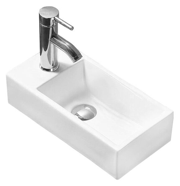 Mexen Inez chiuvetă pe blat dreapta 40 x 20 cm, albă - 21484000R