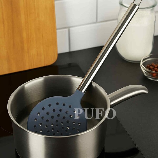 Spumiera Pufo din inox si silicon pentru gatit si servit, 35 cm