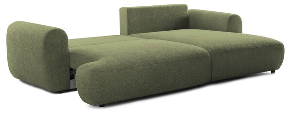 Colțar Extensibil 3 locuri NOA, cu ladă de depozitare, 270x155x80 cm, Verde-Anthology / Dreapta