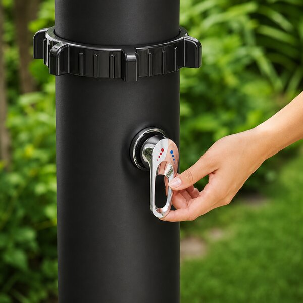 Duș solar KARIBIK, 35 l, negru Jurhan