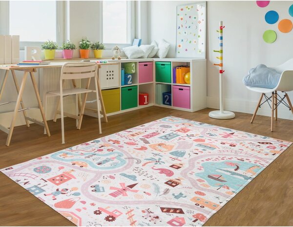 Covor pentru copii 80x150 cm Pastel Neighborhood – Vitaus