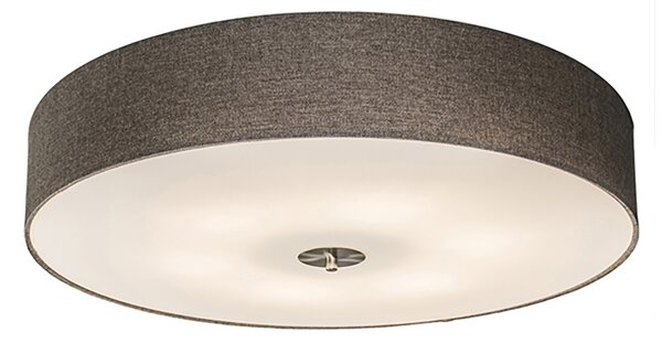 Plafoniera inteligentă taupe 70 cm cu 6 becuri WiFi A60 - Drum Jute