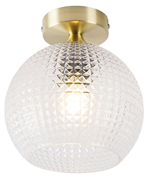 Plafoniera inteligentă Art Deco din alamă, inclusiv Wifi A60 - Sphere