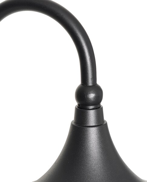 Lămpă de exterior inteligentă neagră 125 cm IP44 cu Wi-Fi A60 - Daphne