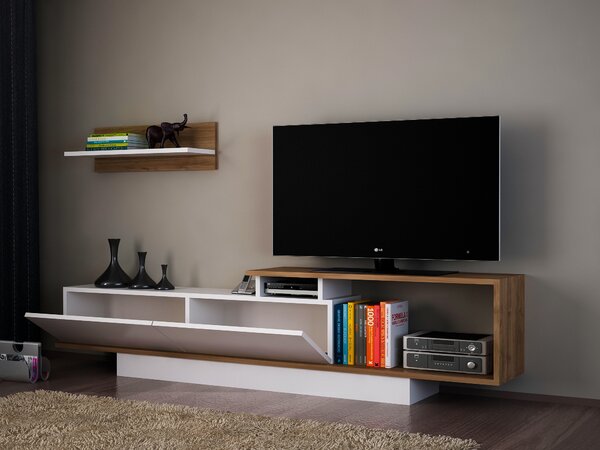 Mobilier living Atos (alb + nuc). 1063152