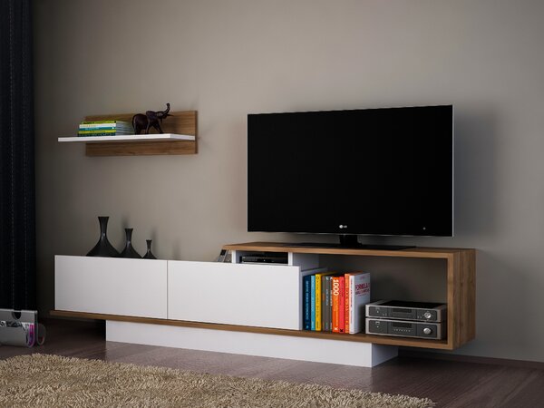 Mobilier living Atos (alb + nuc). 1063152