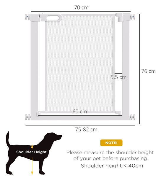 PawHut Poarta Siguranta Reglabila 75‑103 cm | Aosom Romania