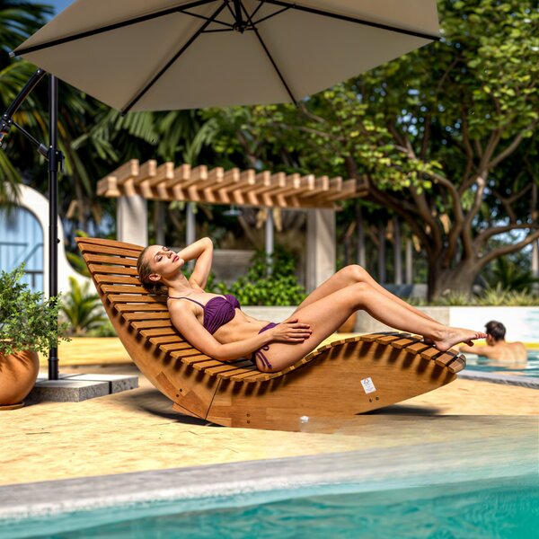 Leagăn BALI,155x60x93cm, maro natural Casaria