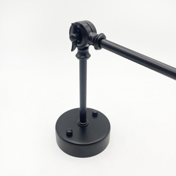 Brilagi - Lustră LED pe tijă IRONBEAM 1xE27/60W/230V neagră