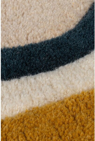 Covor crem țesut manual din lână 160x230 cm Leo Scallop – Flair Rugs