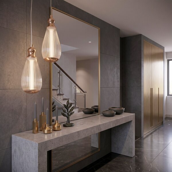 Lampă suspendată de tavan LHJ120-CP light rose gold