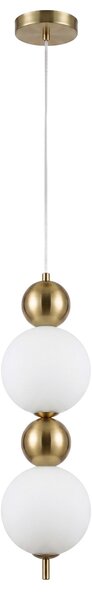 Lampă de plafon suspendată LED LHJ116-2CP aur periat