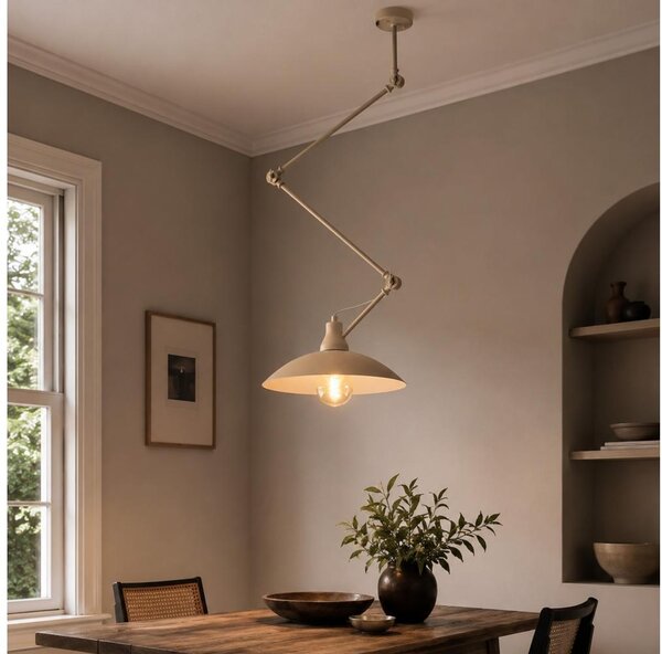 Brilagi - Lustră LED pe tijă IRONBEAM 1xE27/60W/230V bej