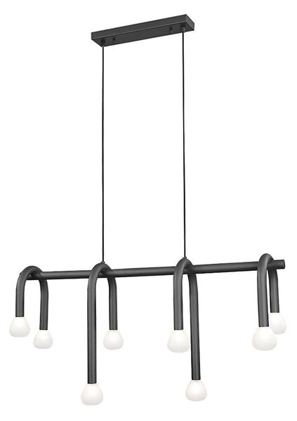 Candelabru suspendat pe cablu DELORI, 8xG9/28W/230V, negru