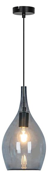 Pendul pe cablu NEXT 1xE27/40W/230V negru fumuriu