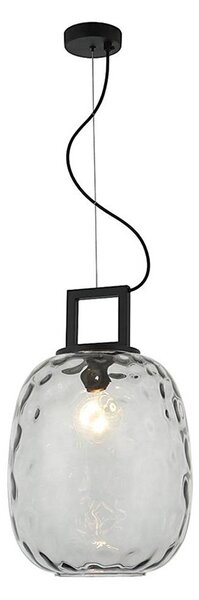 Lustră pe cablu LUCY 1xE27/40W/230V negru fumuriu