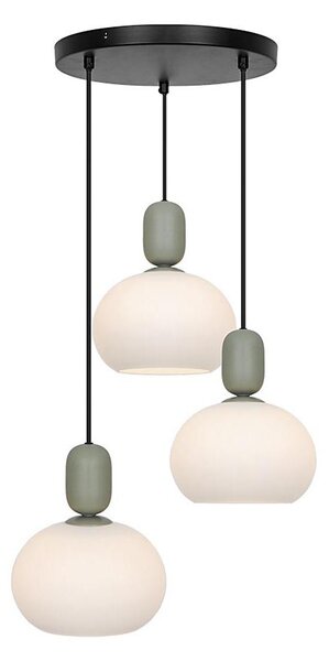 Candelabru pe cablu VALISIA 3xE27/40W/230V negru/măsliniu