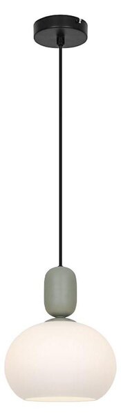 Lampă suspendată pe cablu VALISIA 1xE27/40W/230V negru/măsliniu