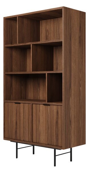 Bibliotecă cu două uși Edison nuc warmia