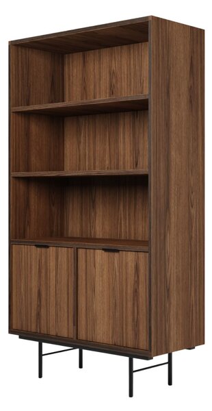 Bibliotecă cu două uși Edison nuc warmia