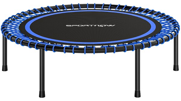 SPORTNOW Trambulină Elastică Fitness cu 36 de Corzi din Oțel și PP, Ø114x31 cm, Albastru | Aosom Romania
