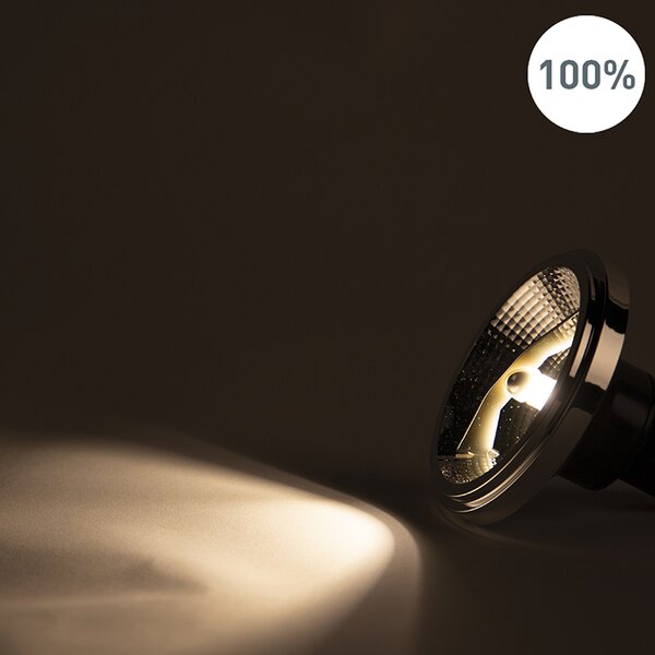 Bec LED GU10 reglabil AR111 11W 810lm 2700K