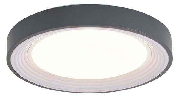 Plafonieră modernă gri cu alb 38cm incl. LED Dimmable RGB - Kanton