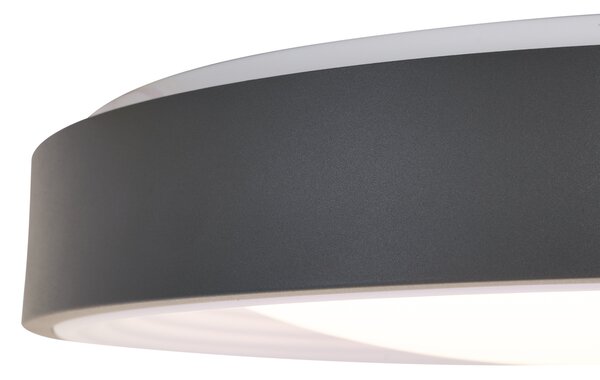 Plafonieră modernă gri cu alb 38cm incl. LED Dimmable RGB - Kanton