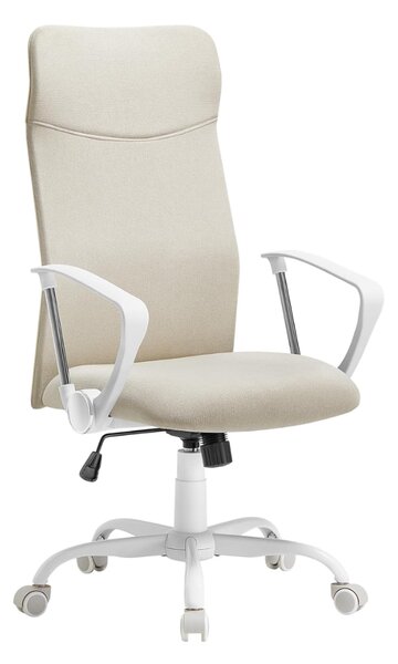 Scaun de birou DINA, max. 120 kg, bej/alb SongmicsHome