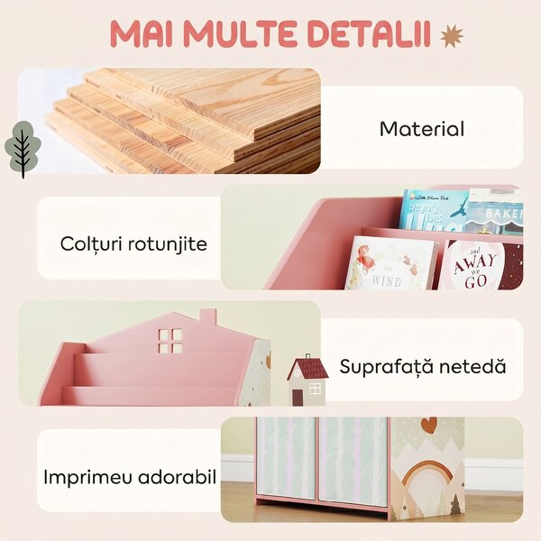 AIYAPLAY mobilier organizare jucării mobilă depozitare | Aosom Romania