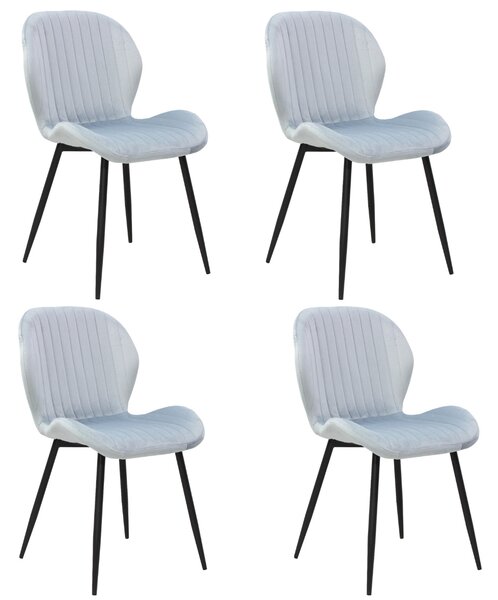 Set 4 Scaune Opal Gri Deschis